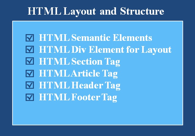 HTML Layout and Structure: Step-by-Step Learning Guide